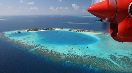 پرواز دیدنی بر فراز جزایر مالدیو